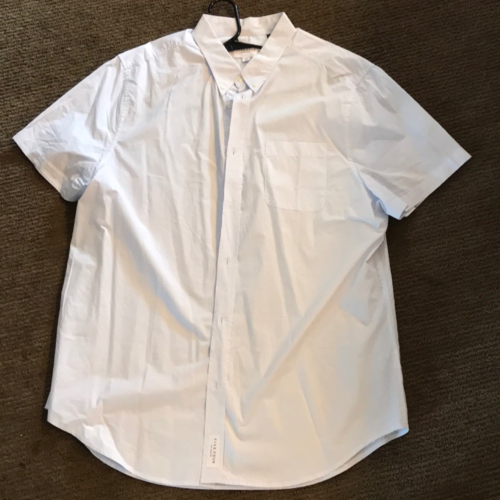 White shirt sleeve button down